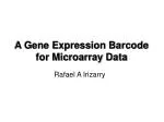 A Gene Expression Barcode for Microarray Data - slide 1