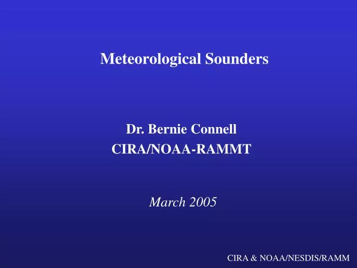 meteorological sounders