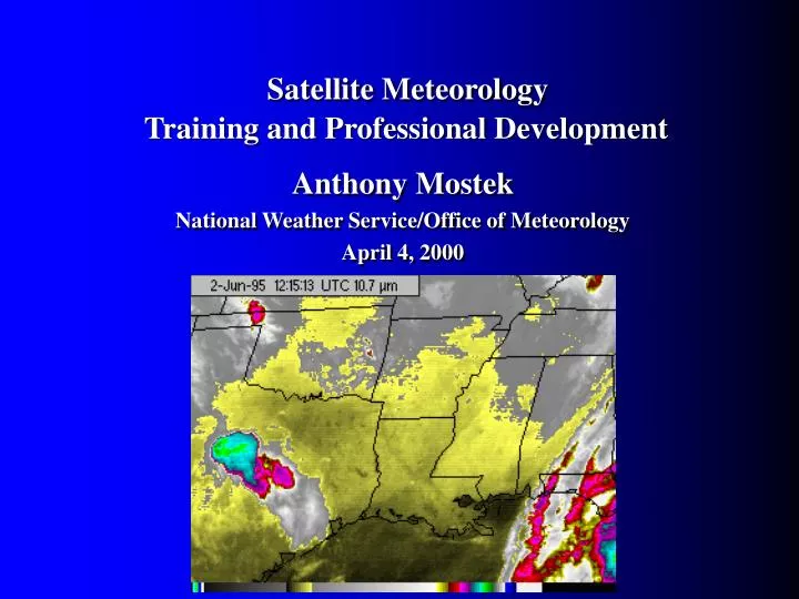 satellite meteorology training and professional development