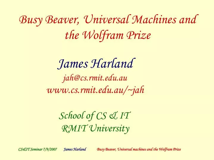 busy beaver universal machines and the wolfram prize