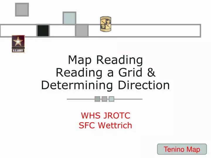 map reading reading a grid determining direction