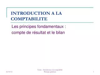 introduction a la comptabilite