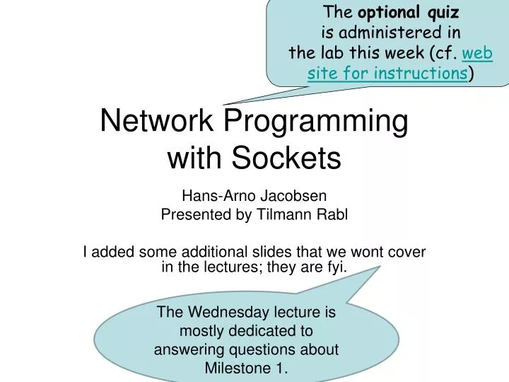 network programming with sockets