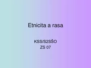 etnicita a rasa