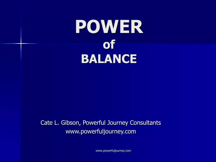 power of balance