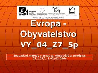 evropa obyvatelstvo