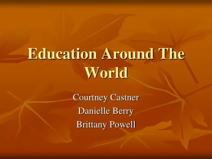 education around the world