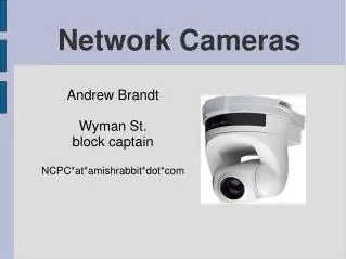 Network Cameras