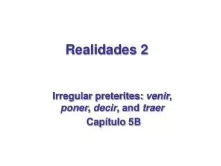 realidades 2