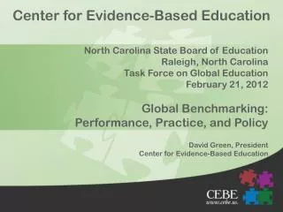 Center for Evidence-Based Education