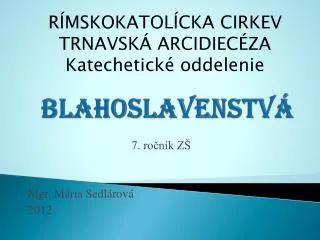 blahoslavenstv