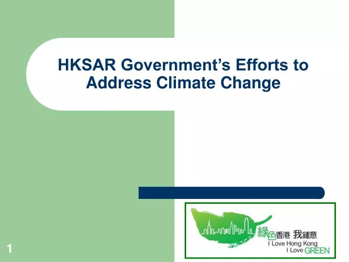 hksar government s efforts to address climate change