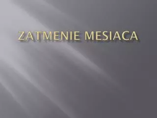 zatmenie mesiaca
