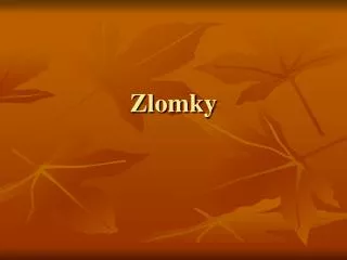 Zlomky