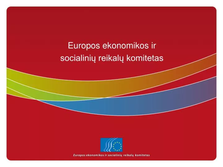 europos ekonomikos ir socialini reikal komitetas