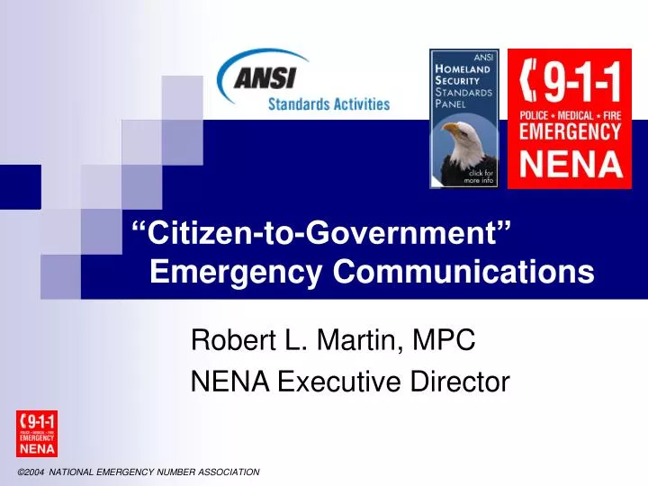 citizen to government emergency communications