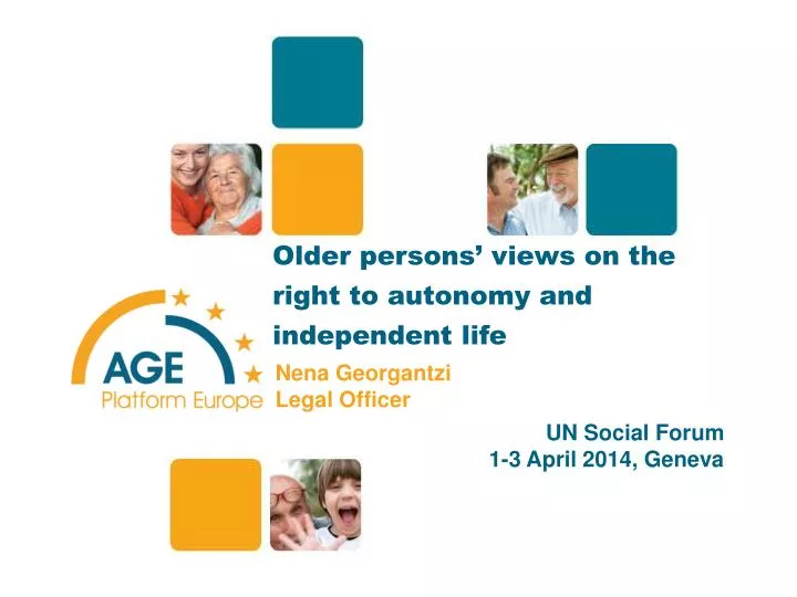 older persons views on the right to autonomy and independent life