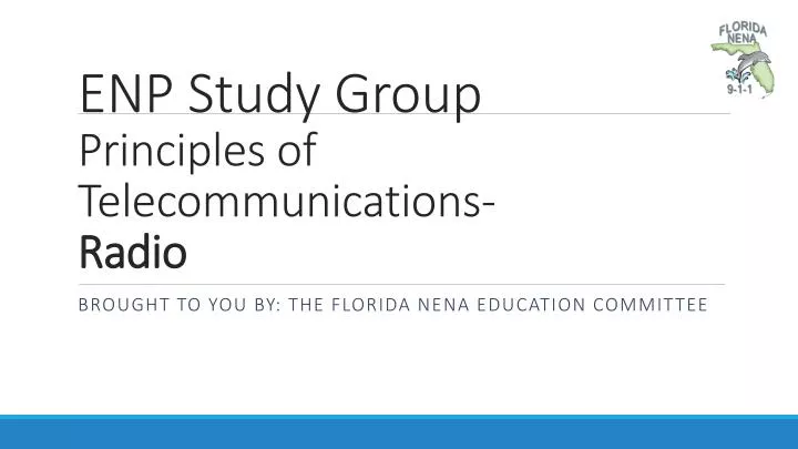 enp study group principles of telecommunications radio