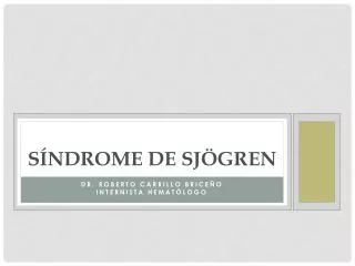 s ndrome de sj gren