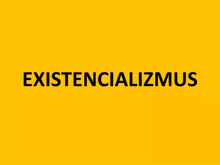 existencializmus