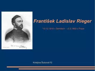 franti ek ladislav rieger
