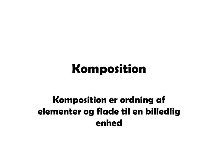 komposition