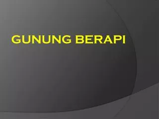 gunung berapi