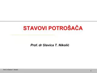prof dr slavica t nikoli