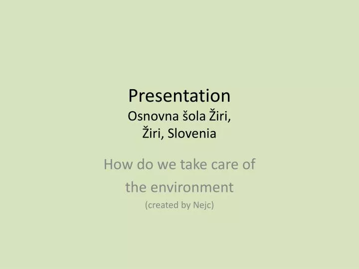 presentation osnovna ola iri iri slovenia