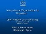 International Organization for Migration - slide 1
