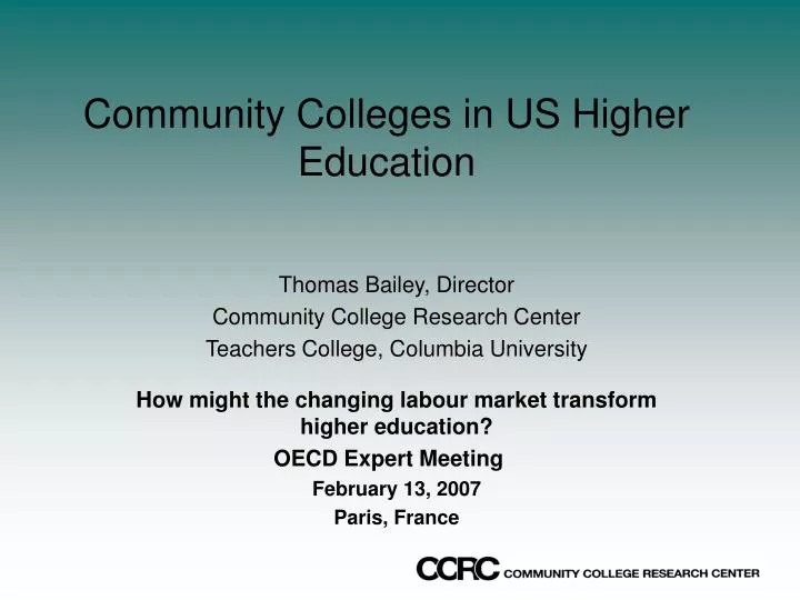 community colleges in us higher education