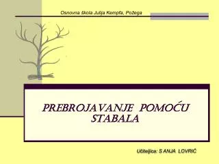 prebrojavanje pomocu stabala