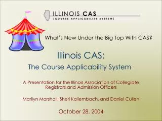 Illinois CAS: The Course Applicability System