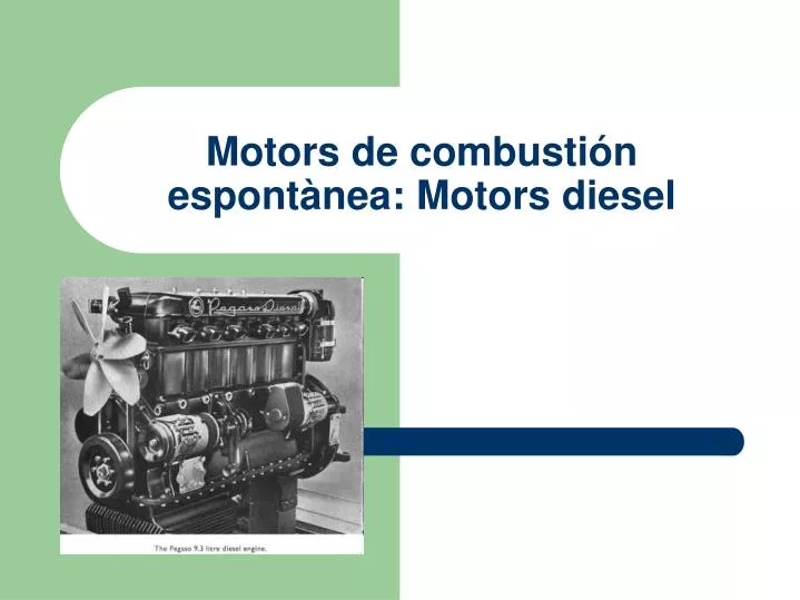 motors de combusti n espont nea motors diesel