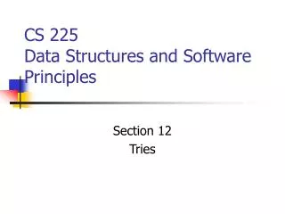 CS 225 Data Structures and Software Principles