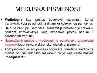 medijska pismenost