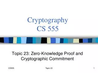 Cryptography CS 555