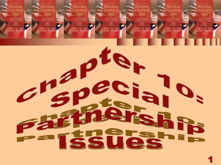 chapter 10 special partnership issues