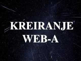 kreiranje web a