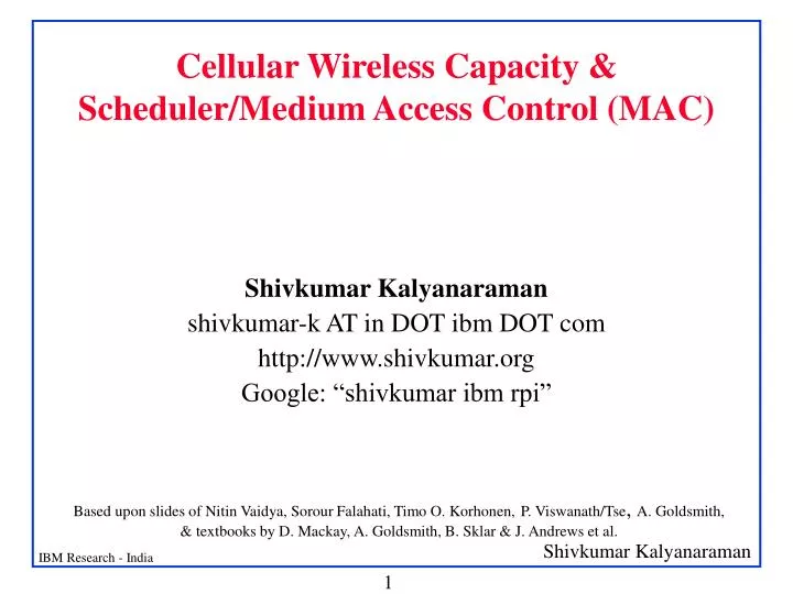 cellular wireless capacity scheduler medium access control mac