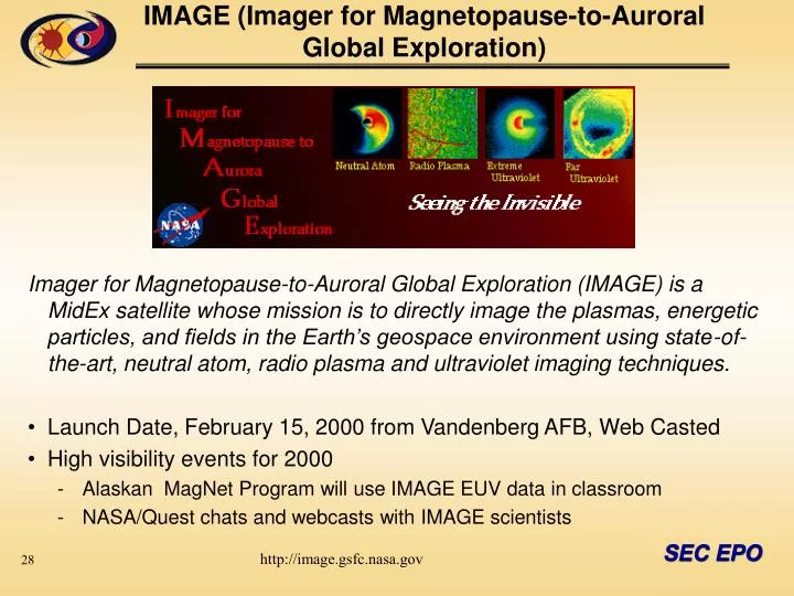 image imager for magnetopause to auroral global exploration