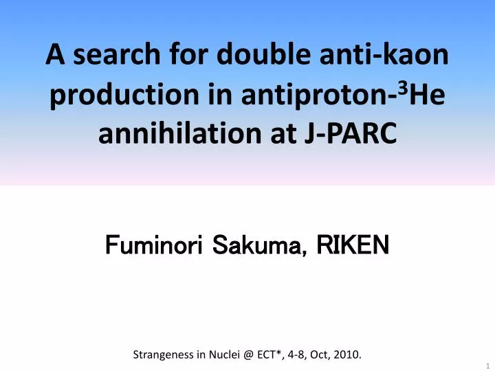 a search for double anti kaon production in antiproton 3 he annihilation at j parc