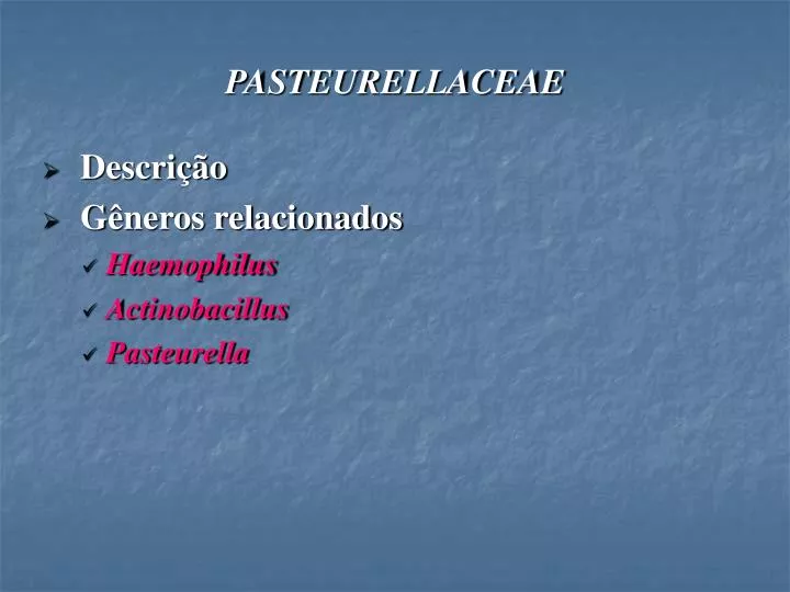 pasteurellaceae