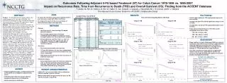 Outcomes Following Adjuvant 5-FU based Treatment (AT) for Colon Cancer 1978-1995 vs. 1996-2007