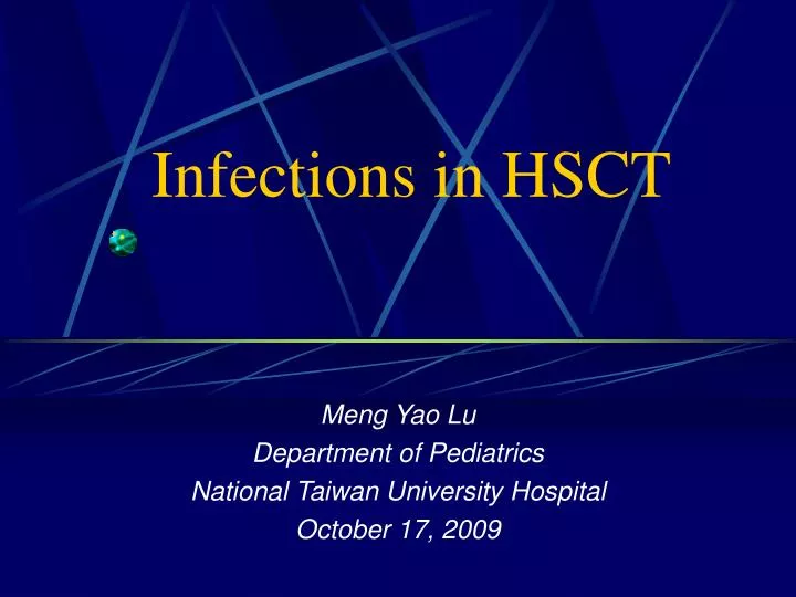 infections in hsct
