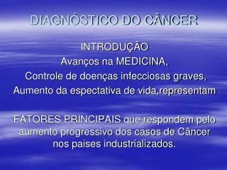 diagn stico do c ncer