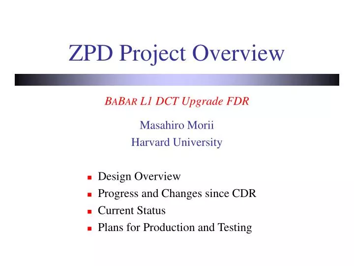 zpd project overview