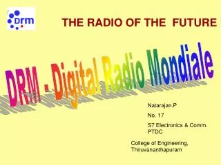 THE RADIO OF THE FUTURE