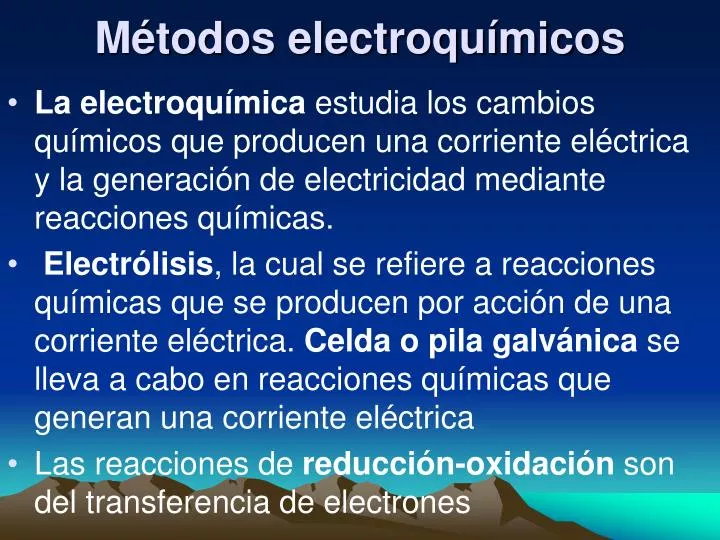 m todos electroqu micos