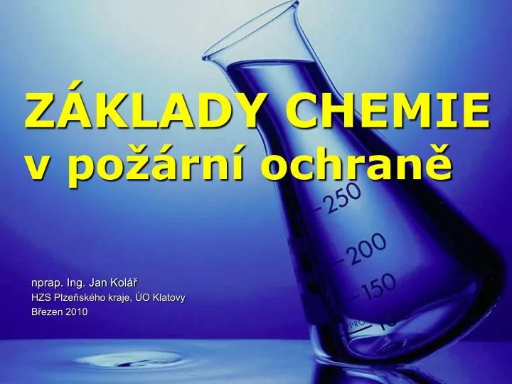 z klady chemie v po rn ochran